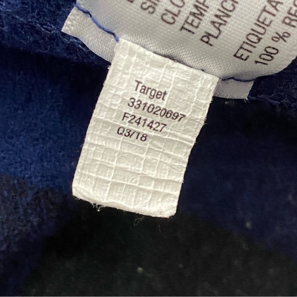 WILD FABLE Navy Buffalo Check Plaid Flannel Cropped Button Down Shirt Size XL - Picture 12 of 14